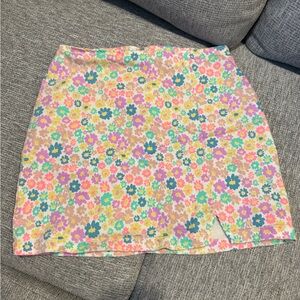 Floral Mini Skirt